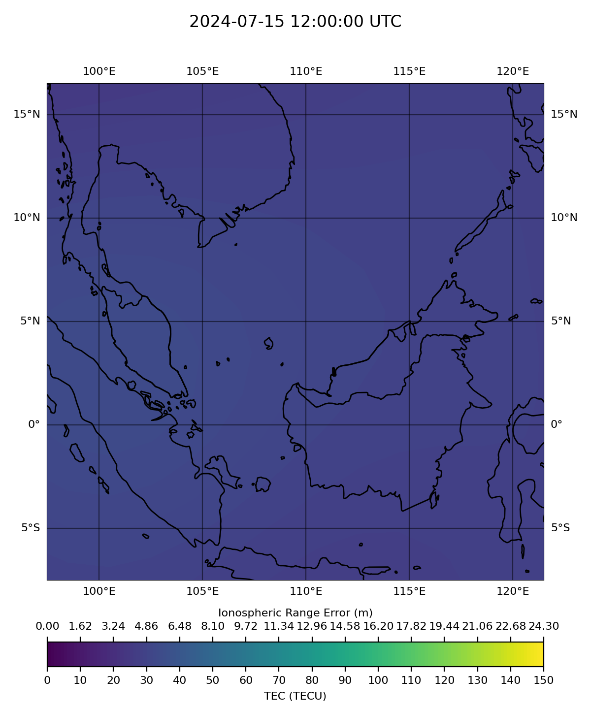 TEC map Malaysia